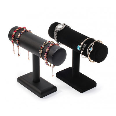 T-vormige kunststof cilinder sieraden display stand voor armband hanger horloge show