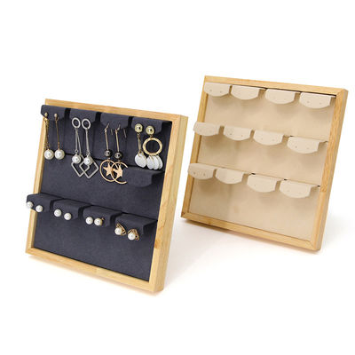 kopen 4x3 Praktische Multi Cell Houten Sieraden Display Rack Stand Voor Oornappen Hanger online manufacture