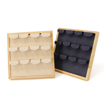 4x3 Praktische Multi Cell Houten Sieraden Display Rack Stand Voor Oornappen Hanger