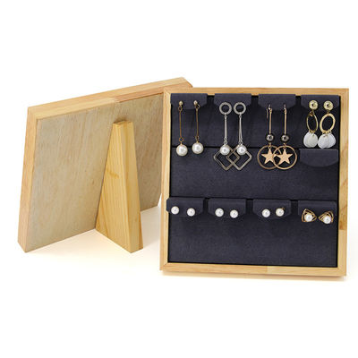 4x3 Praktische Multi Cell Houten Sieraden Display Rack Stand Voor Oornappen Hanger