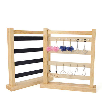 kopen Compacte multifunctionele houten oorringen Drop Display Rack Juwelen Exhibition Stand online manufacture
