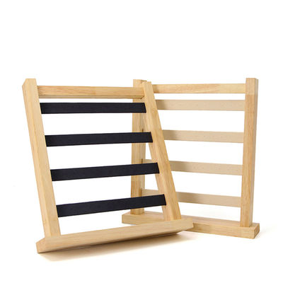 Compacte multifunctionele houten oorringen Drop Display Rack Juwelen Exhibition Stand