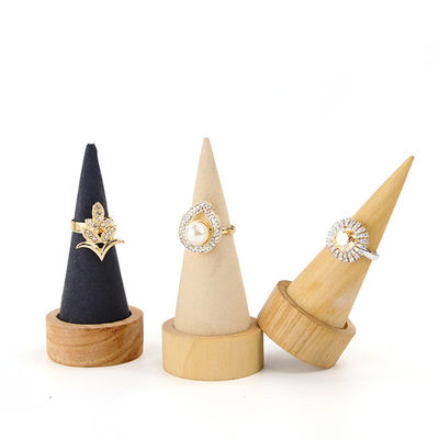 kopen Compact Kegelvormige houten armband Display Stand voor Bangle Watch Exhibition online manufacture