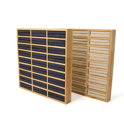 3x9 Compact Solid Wood Juwelen Ring Storage Display Tray Plaat Voor Luxe Show
