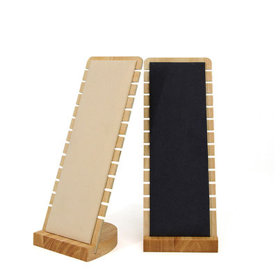 Draagbare houten sieraden display stand voor halsketting hangertje show