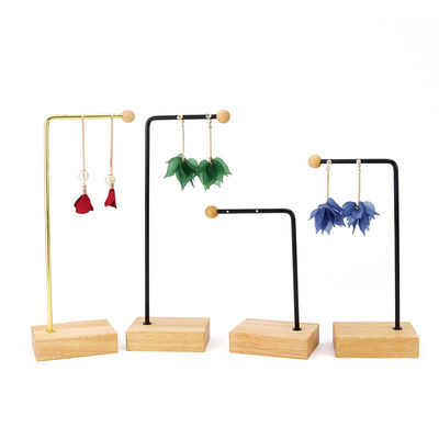 Draagbare L-vormige metalen hangertentoonstelling Stand voor juwelen Luxe Show Exhibition
