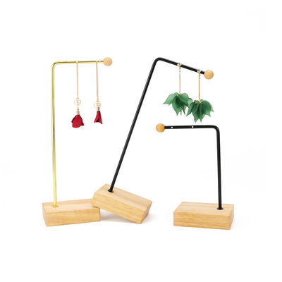 Draagbare L-vormige metalen hangertentoonstelling Stand voor juwelen Luxe Show Exhibition