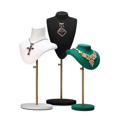 Meerdere maten zachte fluwelen cover sieraden display Bust hanger expositie stand