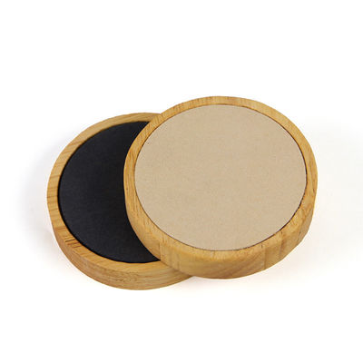 Zwakke fluwelen bekleding Houten sieraden Display Plaat Single Slot Voor Oordring Hanger