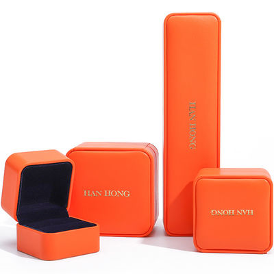 kopen Warm stempelen gladde valse lederen sieraden doos verpakking set zachte fluwelen bekleding online manufacture