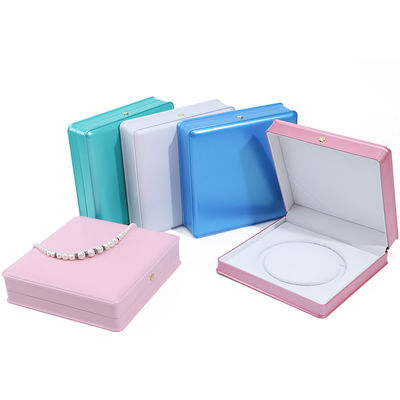 Zachte aanraking Macaron Kleur Plastic Perlen Ketting Bewaardoos Juwelen Verpakking