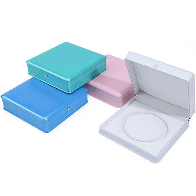 Zachte aanraking Macaron Kleur Plastic Perlen Ketting Bewaardoos Juwelen Verpakking