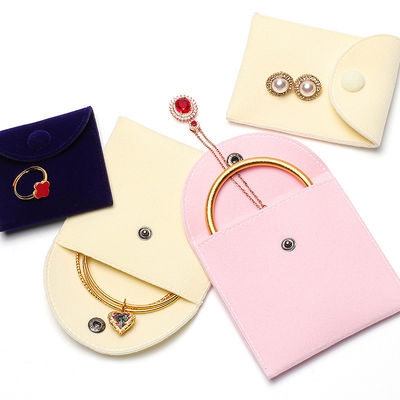 Kleine fluweel sieraden bewaring zak zak voor oren studs Ringen Armband