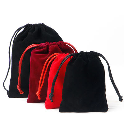 kopen Meerdere grootte gladde trekstreng fluwelen juwelen zak voor luxe juwelen cadeau verpakking online manufacture