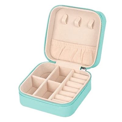 kopen Meerdere compartimenten PU leer reis juwelen organisator doos Zipper tas online manufacture