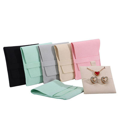 kopen Soft Touch Microfiber Juwelierschap opslagzak met afneembare splitser voor oorbellen online manufacture