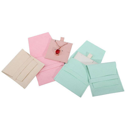 Soft Touch Microfiber Juwelierschap opslagzak met afneembare splitser voor oorbellen