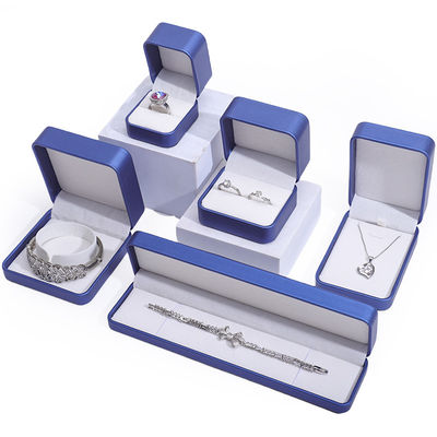 Custom Shape Glossy PU Leer Juwelierskoffer, Juweliersdoos Sets Voor Verpakking