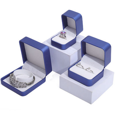 Custom Shape Glossy PU Leer Juwelierskoffer, Juweliersdoos Sets Voor Verpakking