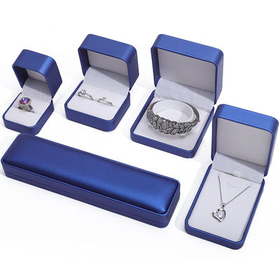 Custom Shape Glossy PU Leer Juwelierskoffer, Juweliersdoos Sets Voor Verpakking