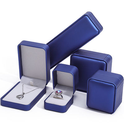 Custom Shape Glossy PU Leer Juwelierskoffer, Juweliersdoos Sets Voor Verpakking