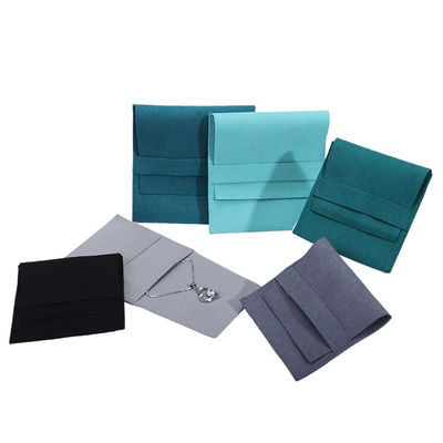 Compact eenvoudig zacht fluwelen juwelen verpakking envelop Pocket mini hanger zak