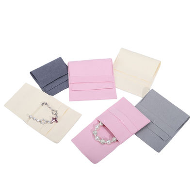 Compact eenvoudig zacht fluwelen juwelen verpakking envelop Pocket mini hanger zak