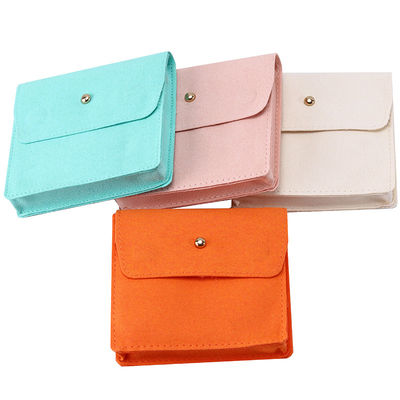 Upscale Anti-scratch mini fluweel sieraden zakjes Flip open luxe kleine fluweeltasjes