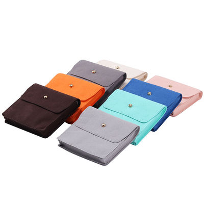 Upscale Anti-scratch mini fluweel sieraden zakjes Flip open luxe kleine fluweeltasjes