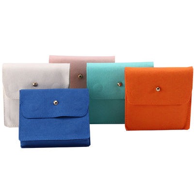 Upscale Anti-scratch mini fluweel sieraden zakjes Flip open luxe kleine fluweeltasjes