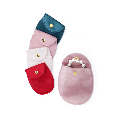 Sleek ei in de vorm van zachte fluweel sieraden tas begeleiding chique sieraden zak