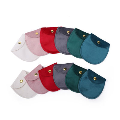 Sleek ei in de vorm van zachte fluweel sieraden tas begeleiding chique sieraden zak