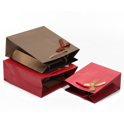 Twill Grain Smaakvol Karton Papier Tote Geschenktassen Sieraden Verpakkingshouder