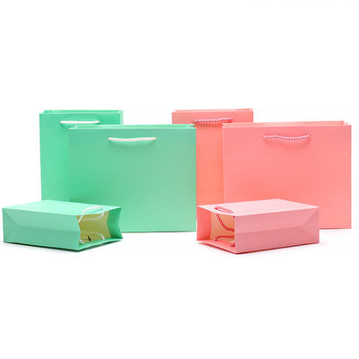 Chique Makaron Kleur Kartonnen Tas Geschenk Schat Verpakking