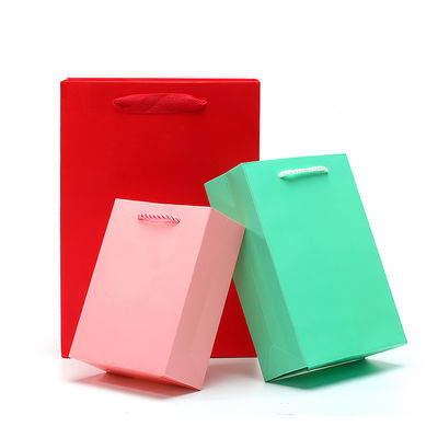 Chique Makaron Kleur Kartonnen Tas Geschenk Schat Verpakking