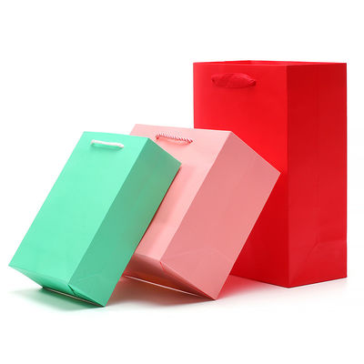 Chique Makaron Kleur Kartonnen Tas Geschenk Schat Verpakking