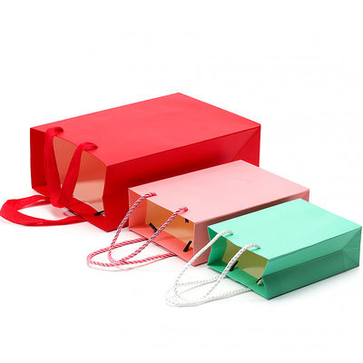 Chique Makaron Kleur Kartonnen Tas Geschenk Schat Verpakking