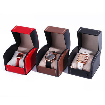 Flip Open Deluxe Handgemaakte Lederachthulp Schat Verpakking Horloge Hoesje
