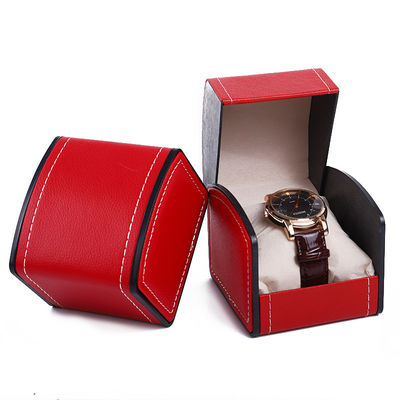 Flip Open Deluxe Handgemaakte Lederachthulp Schat Verpakking Horloge Hoesje
