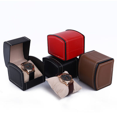 Flip Open Deluxe Handgemaakte Lederachthulp Schat Verpakking Horloge Hoesje