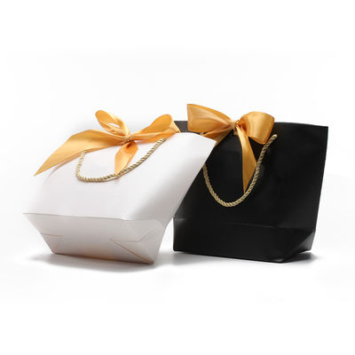 Compact Prachtig Karton Papier Geschenk Tote Bag Bowknot Ornament Voor Verjaardag