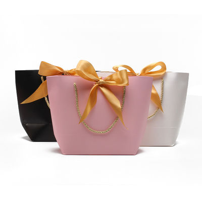 Compact Prachtig Karton Papier Geschenk Tote Bag Bowknot Ornament Voor Verjaardag