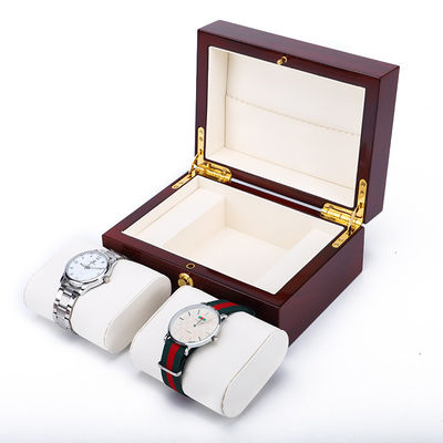 OEM stofdichte houten luxe horloges opslagdoos met drukknop sluiting