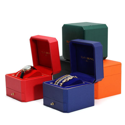 Custom Logo Hard Paper Horloge Doos Verpakking Luxe opslag organisator met la.