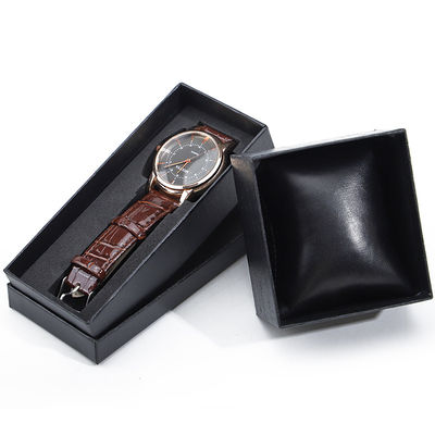 Linnen Textuur Nobele zachte PU Lederen Horloge Verpakkingskoffer Luxe opslagdoos