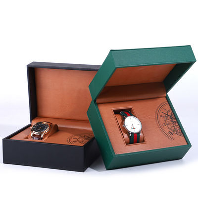 Opvallende interne druk van vals leer luxe horloge verpakkingsdoos voor cadeautjes