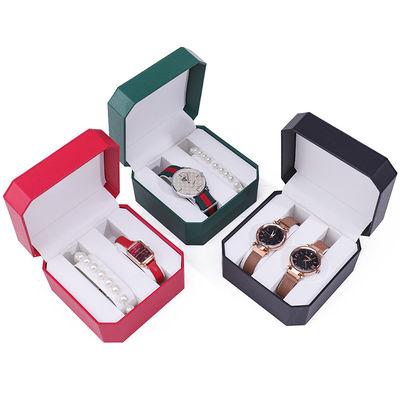 Octogonale hoes voor het bewaren van huidhorloges Meerdere compartimenten voor cadeauverpakking