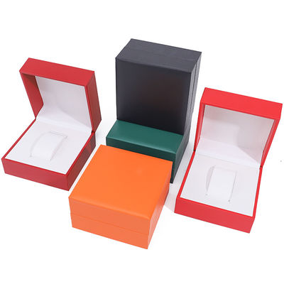 Sleek afneembare plastic horlogekist Luxe-opslagkas met zachte fluweelafvoering