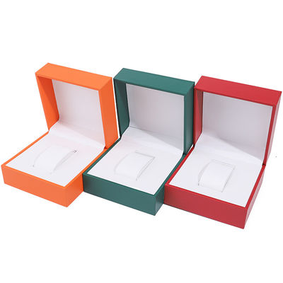Sleek afneembare plastic horlogekist Luxe-opslagkas met zachte fluweelafvoering