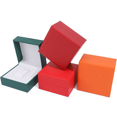 Sleek afneembare plastic horlogekist Luxe-opslagkas met zachte fluweelafvoering